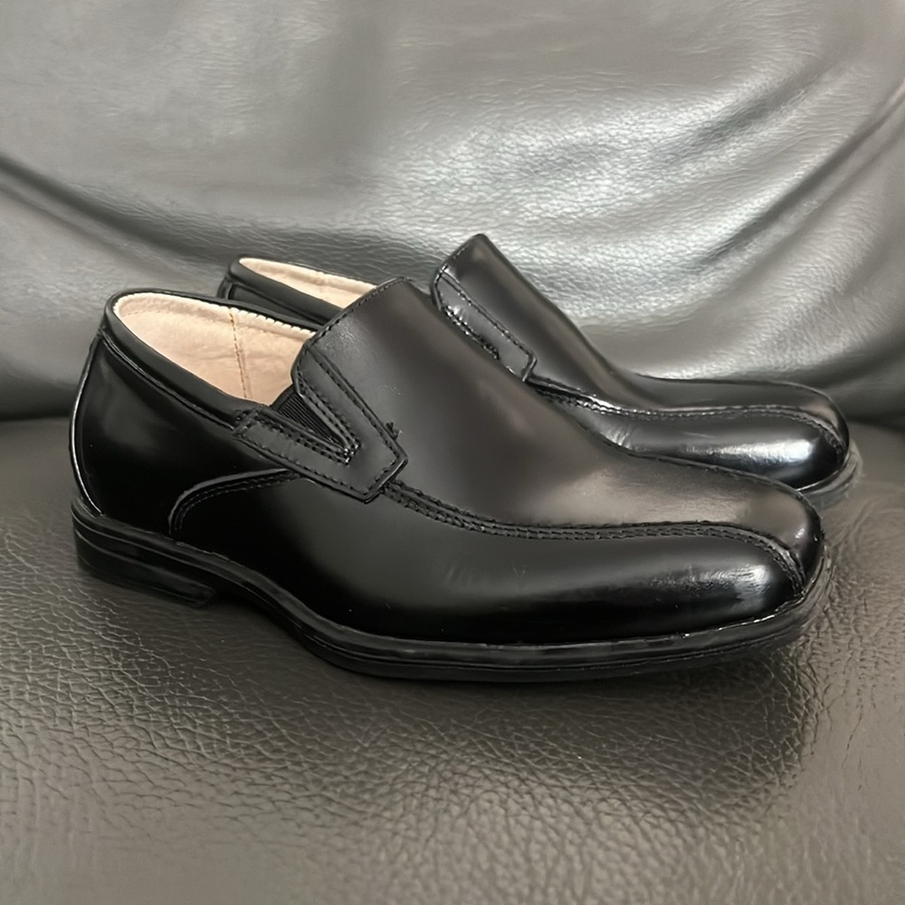 Florsheim Boys Shoe Reveal Bike Slip Jr. Black Sz 10.5